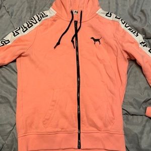 Pink size small zip up